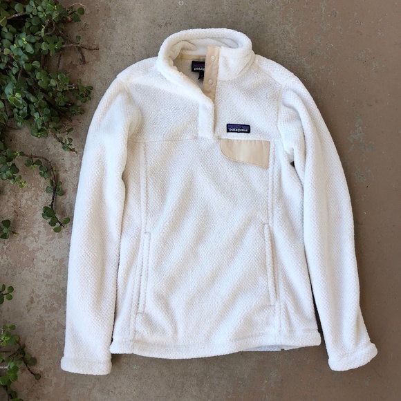 Patagonia Jackets & Blazers - Patagonia Cream Re-Tool Snap-T Fleece Pullover